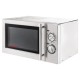 Micro-ondes professionnel inox, mécanique, 1050 W (26 Lt)