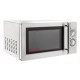 Micro-ondes professionnel inox, mécanique, 1050 W (26 Lt)