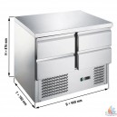 TABLE FRIGO. COMPACT 2 PORTES GN1/1 240L