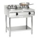 Feux WOK gaz, de table, 2 feux (2x 15 kW)