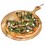 Assiette ronde pelle à pizza avec manche en acacia D 355mm