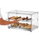 Vitrine double neutre pour buffet 470X315XH415