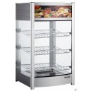 Vitrine 4 grilles chauffante rotative pour pizza - D400 mm