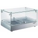 Vitrine chauffante ventilée, 3 niveaux,  (Inox ou noir)78X49H48