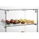 Vitrine en verre double neutre pour buffet 470X315XH415