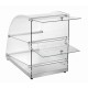 Vitrine en verre 3 étages neutre pour buffet 405X335XH650