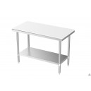 Table en kit inox avec sous-tablette 700x700xh900