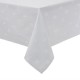 Nappes blanches carre 1150x1150mm blanches coton feuille/lierre 1 pièces