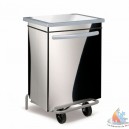 Poubelle inox à pédale,70 litres 740X420H730