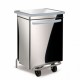 Poubelle snack - Inox 110L