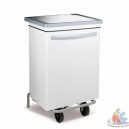 Poubelle inox à pédale,70 litres 740X420H730