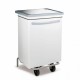 Poubelle inox à pédale,70 litres 740X420H730