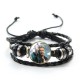 Bracelets en cuir Johnny Hallyday imprimé sur verre Photo  Rock n rolln roll 