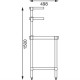 Tables inox avec 4 étagères  1200x600xh1500