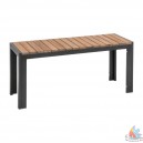 Bancs industriels en acier et acacia L100x35xh45 (lot de 2)