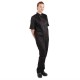 Veste de cuisine mixte manches courtes noir 6 TAILLES