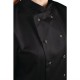 Veste de cuisine mixte manches courtes noir 6 TAILLES