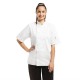 Veste de cuisine mixte manches courtes noir 6 TAILLES