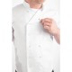 Veste de cuisine mixte manches courtes noir 6 TAILLES