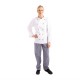 Veste blanc manche longue à bouton de cuisine mixte Cool Vent Chef Works  6 TAILLES