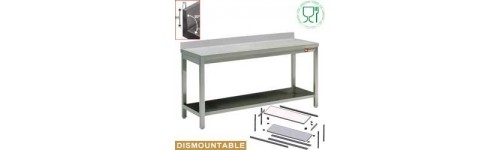 Table mural inox P600 en kit