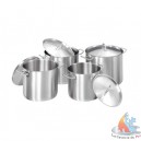 Casseroles Marmites + Couvercles, lot de 5 pièces