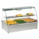 Meuble inox support vitrine  sur roulettes 1060x615xh1380