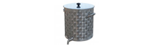 Cuves inox av robinet 25 à 300  litres