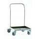 Chariot porte-papiers lave-vaisselle 50x50, en acier inox