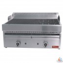 Grill-vapeur gaz avec grille de cuisson en fonte 410 x 630 x H430