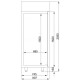 Armoire tropicalisé 43°C ventilée vitrée 1400L 1400x810h2050