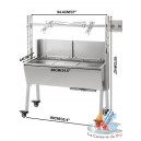 Grill Rotatif Barbecue Charbon/bois 60 Kg  électrique 25 W  