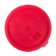 Couvercle rond rouge pour bac D 22.9 cm