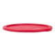 Couvercle rond rouge pour bac D 22.9 cm