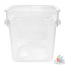 Bac carre transparent 8 litres L 22,5x22,5 xH 23cm  