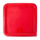 Couvercle rond rouge pour bac D 22.9 cm