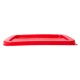 Couvercle rond rouge pour bac D 22.9 cm