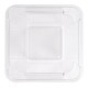 Bac carre transparent 8 litres L 22,5x22,5 xH 23cm  