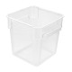 Bac carre transparent 8 litres L 22,5x22,5 xH 23cm  