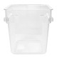 Bac carre transparent 8 litres L 22,5x22,5 xH 23cm  