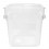 Bac carré transparent 4 litres L 18x18 xH 19cm  