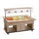 Buffet self service réfrigéré cap 4 GN1/1 1495X1250H1520 2 couleurs