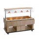 Buffet self service réfrigéré cap 4 GN1/1 1495X1250H1520 2 couleurs