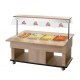 Buffet self service réfrigéré cap 4 GN1/1 1495X1250H1520 2 couleurs