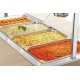 Buffet self service réfrigéré cap 4 GN1/1 1495X1250H1520 2 couleurs