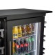 bar réfrigérée vitré avec porte tasse -110 litres  L820 xp580xH1156 mm