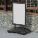 Porte menu avec pied A3 33cx25xh139 cm