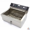 Friteuse avec égouttoir  1 cuve 20 litres 4500watt 400v 