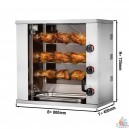 Rôtissoire à poulets 400V, 3 broches (9 poulets)