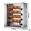 ROTISSOIRE A POULETS GAZ 2 BROCHES